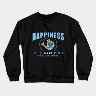 Fish hook with Line and Fish Crewneck Sweatshirt